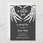 Gothic Halloween een a Little Due Boo Baby shower Kaart (Voorkant)