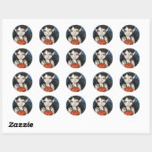 Gothic Halloween Fee Stickers door Molly Harrison (Vel)