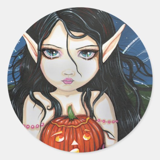 Gothic Halloween Fee Stickers door Molly Harrison (Voorkant)