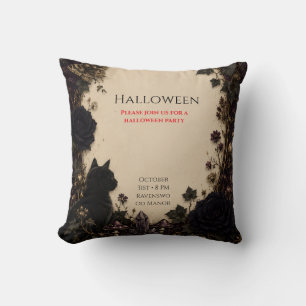 Gothic Halloween-feest Rozen, Donkere klimop, Mot, Kussen