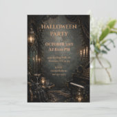 Gothic Halloween-feestsoireedesign Kaart (Staand voorkant)