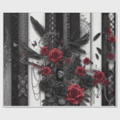 Gothic  Halloween Gift Wrapping Paper Cadeaupapier (Vlak)