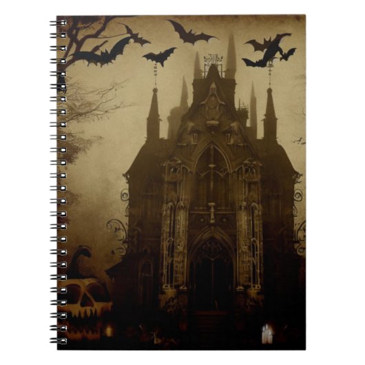 Gothic/Halloween/herfst/pompoen Notitieboek (Voorkant)