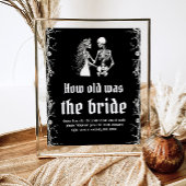 Gothic Halloween Hoe oud was het bruidsspel Poster