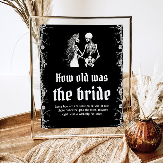 Gothic Halloween Hoe oud was het bruidsspel Poster