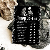 Gothic Halloween Honey Do Lijst Vrijgezellenfeest  Kaart