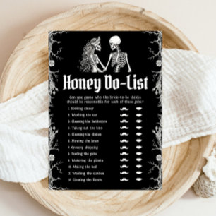 Gothic Halloween Honey Do Lijst Vrijgezellenfeest Kaart