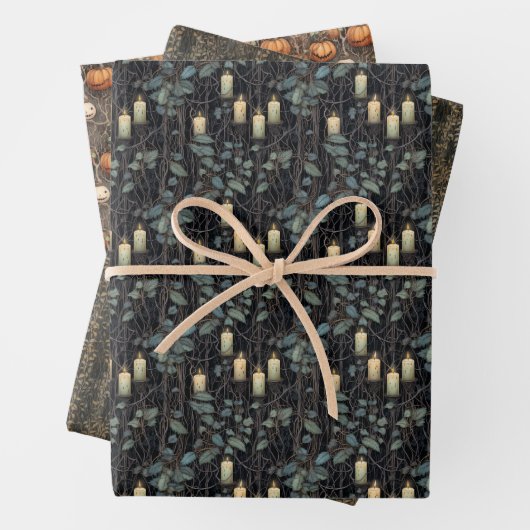 Gothic Halloween Inpakpapier Vel (In situ)