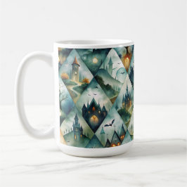 Gothic Halloween Kasteel Patroon Koffiemok