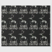 Gothic Halloween Kerstmis Creepings Cadeaupapier (Vlak)