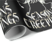 Gothic Halloween Kerstmis Creepings Cadeaupapier (Rol Hoek)