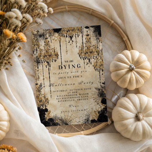 Gothic Halloween Kroonluchter Kaart