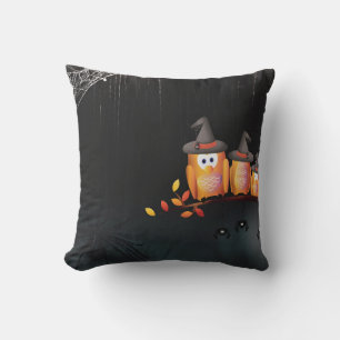  gothic Halloween Large Black Owl Bird Kussen