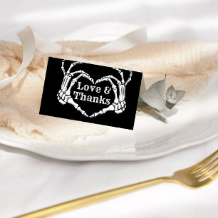 Gothic Halloween Liefde & Bedankt Schedel Hart Wed