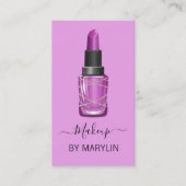 Gothic Halloween Lipstick Make-up Visitekaartje (Voorkant)