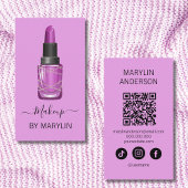 Gothic Halloween Lipstick Make-up Visitekaartje