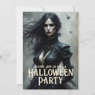 Gothic Halloween Nacht van Mysterie Uitnodiging