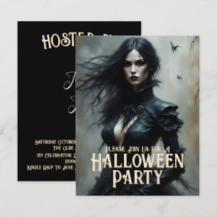 Gothic Halloween Nacht van Mysterie Uitnodiging