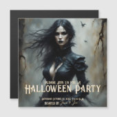 Gothic Halloween Night of Mystery Invitation (Voorkant / Achterkant)