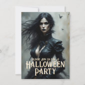Gothic Halloween Night of Mystery Invitation (Voorkant)