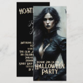 Gothic Halloween Night of Mystery Invitation (Voorkant / Achterkant)
