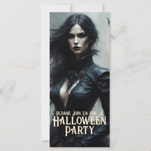 Gothic Halloween Night of Mystery Invitation (Voorkant)