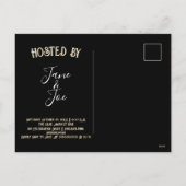 Gothic Halloween Night of Mystery Invitation Feestdagenkaart (Achterkant)