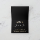 Gothic Halloween Night of Mystery Invitation Kaart (Binnen)