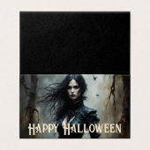 Gothic Halloween Night of Mystery Kaart (Buitenkant ongevouwen)