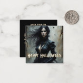 Gothic Halloween Night of Mystery Notitiekaartje (Voorkant / Achterkant in situ)