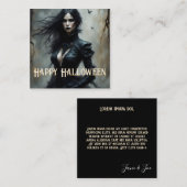 Gothic Halloween Night of Mystery Notitiekaartje (Voorkant / Achterkant)