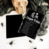Gothic Halloween Paar Trivia Vrijgezellenfeest Gam Kaart