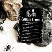 Gothic Halloween Paar Trivia Vrijgezellenfeest Gam Kaart