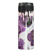 Gothic Halloween, Paars Roos drift Thermosbeker (Achterkant)