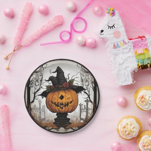 Gothic Halloween Papieren Bordje (Feest)
