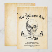  Gothic Halloween Party Invitation Kaart (Voorkant / Achterkant)