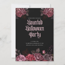 Gothic Halloween Party Invitation