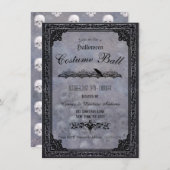 Gothic Halloween Party Invitation Kaart (Voorkant / Achterkant)