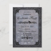 Gothic Halloween Party Invitation Kaart (Voorkant)