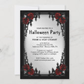 Gothic Halloween Party Invitation Kaart (Voorkant)