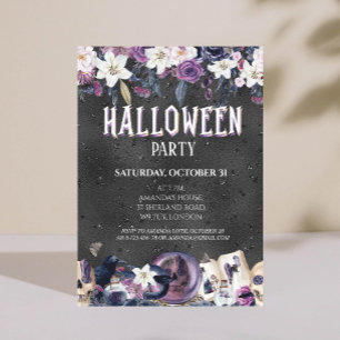 Gothic Halloween Party Invitation Kaart