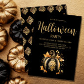 Gothic Halloween Party Invitation Kaart