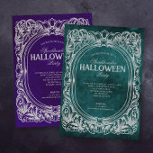 Gothic Halloween Party Invitation Kaart
