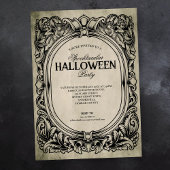 Gothic Halloween Party Invitation Kaart
