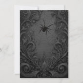 Gothic Halloween Party Invitation Kaart (Achterkant)