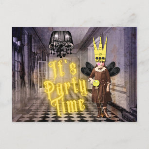  Gothic Halloween Party nodigt uit Uitnodiging Briefkaart