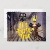  Gothic Halloween Party nodigt uit Uitnodiging Briefkaart (Voorkant / Achterkant)