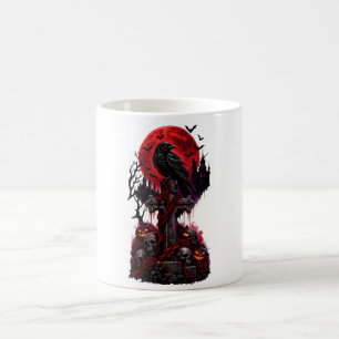 Gothic Halloween Raaf Geheime Begraafplaats Pompoe Koffiemok