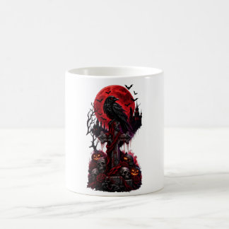 Gothic Halloween Raaf Geheime Begraafplaats Pompoe Koffiemok