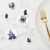 Gothic Halloween Raaf Spinne Schedel Confetti (Groep)